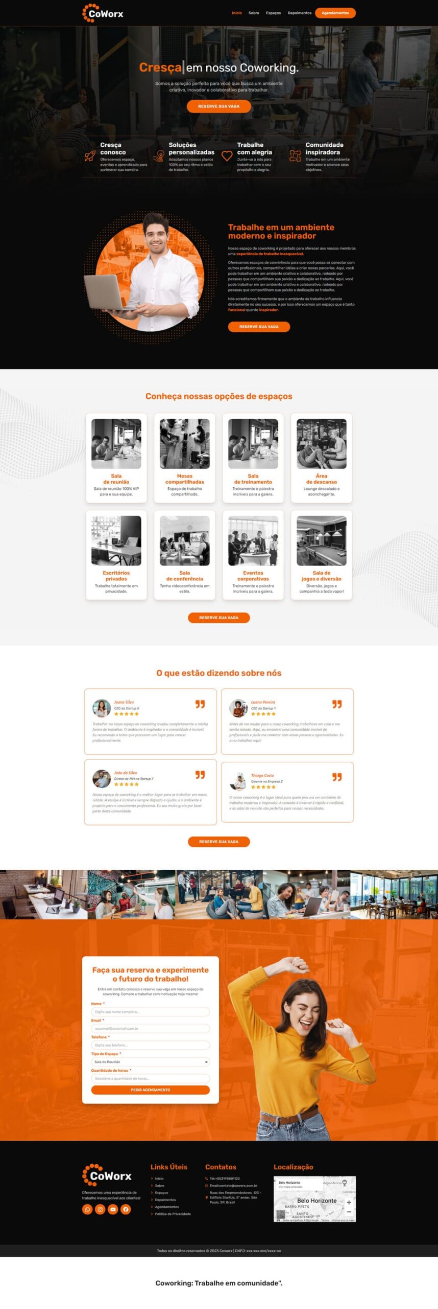 Site de Portfolio de um Coworking